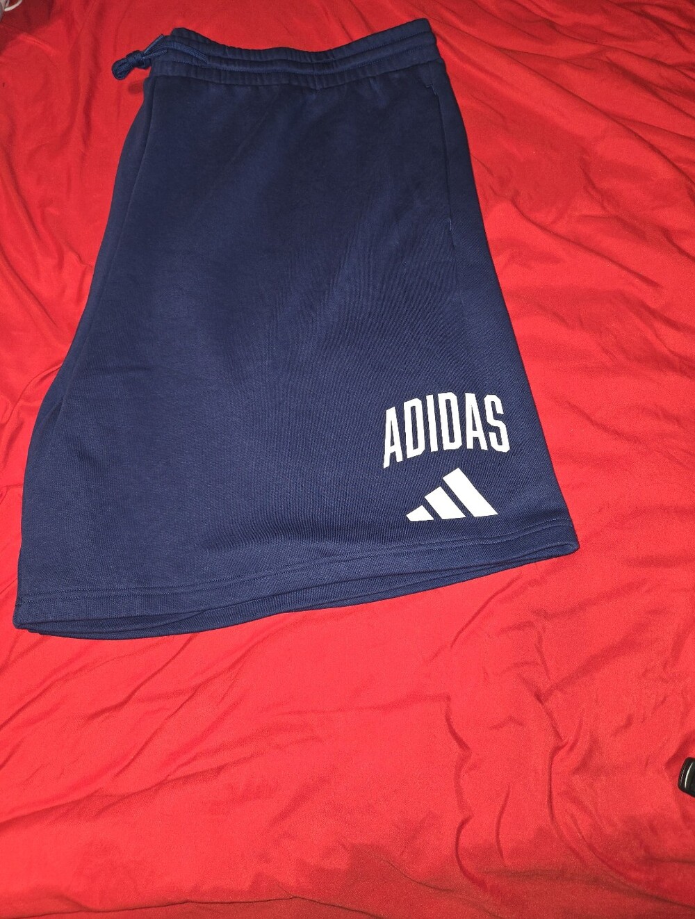 adidas Navy Blue Drawstring Sweatshorts 3XL